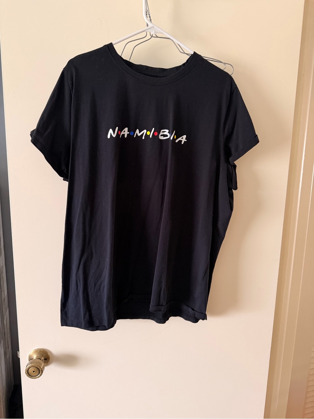 Black Namibia Graphic Tee - Casual Women's Top